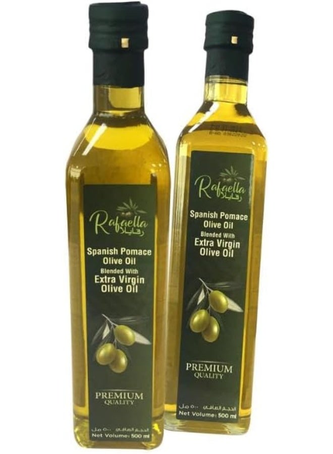 Rafaella Spanish Pomace Olive Oil, 2 x 500 ml - Blended with Extra Virgin Olive Oil - Image 2